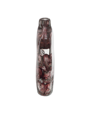Currey & Company Vicolino Medium Vase - Handcrafted Clear & Purple Glass With Organic Bubbles For Stunning Decor Pink Glass 1200-1016-currey-company