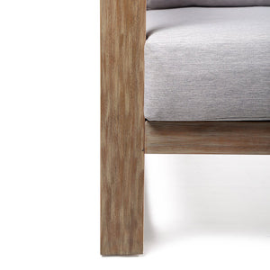 English Elm Paradise Solid Eucalyptus Patio Lounge Chair Uv Resistant Cushions Modern Outdoor B2736P464891