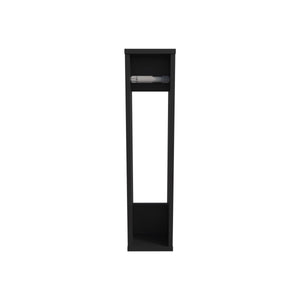 English Elm Wenge Wall-Mounted Toilet Paper Holder — Minimalist Modern Particle Board Design, Secure Roll Storage B062P252179