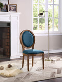 OSP Home Furnishings Lillian Oval Back Chair Klein Azure