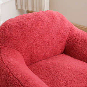 English Elm Bean Bag Chair - Oversized Memory Foam Sofa With Plush Teddy Cover For Ultimate Comfort & Style W2200P247797