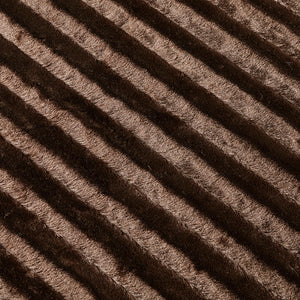 JLA Home Madison Park - Long Faux Fur Throw with Silky Micro-Fur Reverse, OEKO-TEX Certified, Lightweight Cozy 50x60 Inches Brown MP50-455