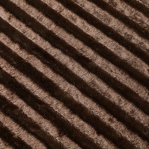 JLA Home Madison Park - Long Faux Fur Throw with Silky Micro-Fur Reverse, OEKO-TEX Certified, Lightweight Cozy 50x60 Inches Brown MP50-455