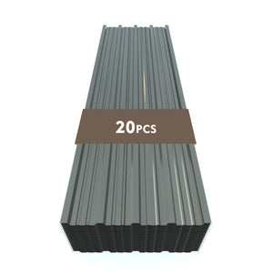 English Elm 10 Galvanized Steel Corrugated Roof Panels Weatherproof Pergola Shed Patio Cover W3213P431207