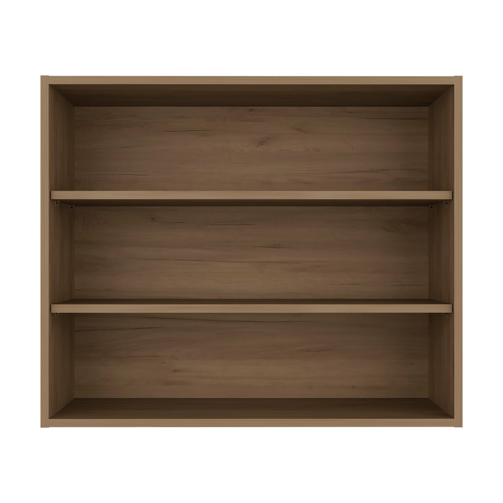 English Elm Chinle Three Tier Open Wall Cabinet Melamine Shelving for Kitchen Pantry Storage B128P485404