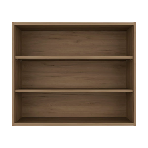 English Elm Chinle Three Tier Open Wall Cabinet Melamine Shelving for Kitchen Pantry Storage B128P485404