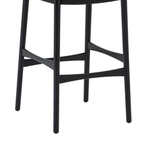 English Elm Erie Woven Paper Cord Rubberwood Counter Stool for Kitchen Island or Home Bar B2736P464816