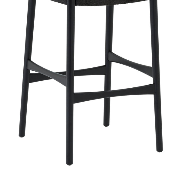 English Elm Erie Woven Paper Cord Rubberwood Counter Stool for Kitchen Island or Home Bar B2736P464816