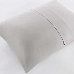 JLA Home Comfort Spaces - Waffle Waffle-Weave Textured Duvet Cover Set for All-Season Comfort, Breathable Softness, Durable Care Light Grey AM12-0045