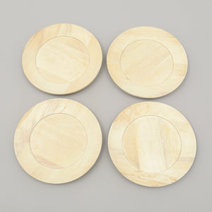 English Elm Handcrafted 13" Wooden Charger Plate – Rustic Tableware For Elegant Dining & Sustainable Style B346P321278