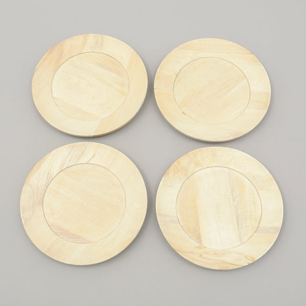 English Elm Handcrafted 13" Wooden Charger Plate – Rustic Tableware For Elegant Dining & Sustainable Style B346P321278