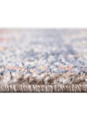 Unique Loom Aramis Stella Machine Made Tribal Rug Multi, Blue/Ivory/Light Brown/Rust Red/Beige 10' 0" x 10' 0"