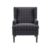 Martha Stewart Decker Transitional Accent Chair MT100-0106 Charcoal