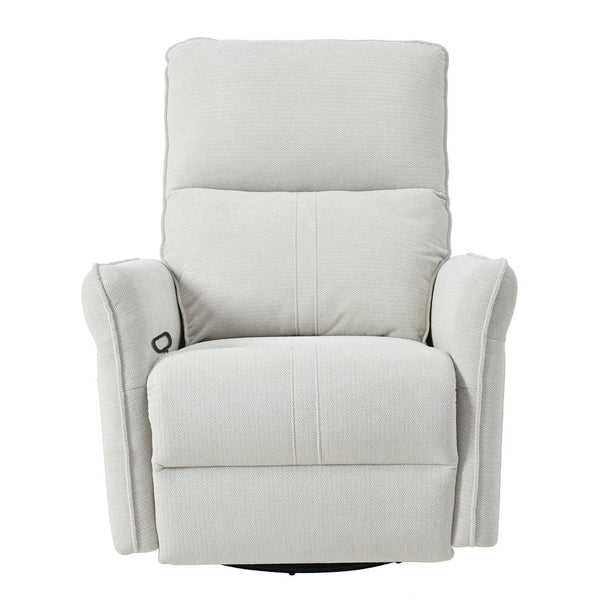 English Elm 360° Swivel Rocker Recliner Chair with Pull-Ring Recline, 360° Swivel, Rocking Comfort for Living Spaces Gray W1028S00049
