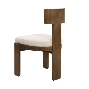 English Elm Christopher Knight Home® - Upholstered Modern Dining Chairs Set of 2 with Comfortable Fabric Seats, Solid Rubber Wood Legs, 330lb capacity and Timeless Design Beige N779P236964A