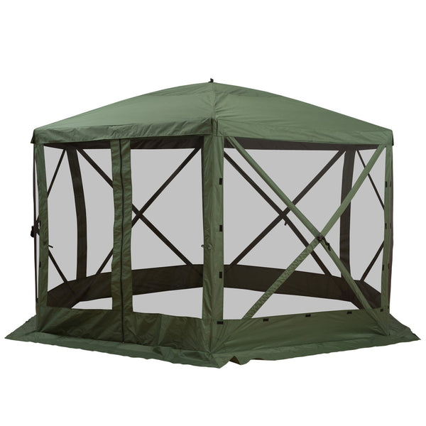 English Elm Hexagon Pop up Gazebo Tent with Uv Protection Waterproof Canopy for Outdoor Gatherings T3971P386692