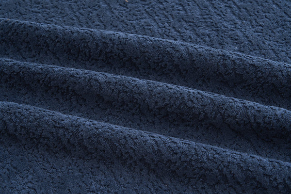 English Elm Compression Compression Sponge Sofa Curved Modular Sectional with 30D High-Density Chenille Sleeper for Cozy Apartment Living Room Comfort and Safe Rounded Design Antique Blue W2231S00019