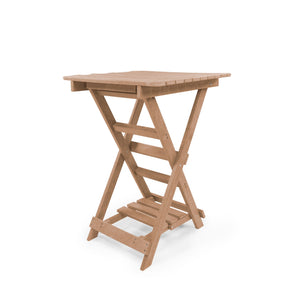 English Elm Summit Ridge Recycled Hdpe Outdoor Folding Bar Table Weather Resistant Eco Patio Teak B2745P409712