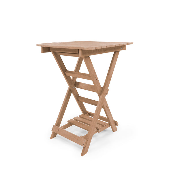 English Elm Summit Ridge Recycled Hdpe Outdoor Folding Bar Table Weather Resistant Eco Patio Teak B2745P409712