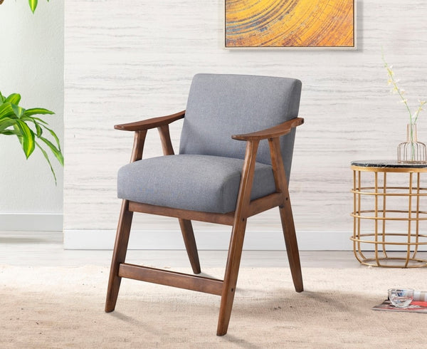 English Elm Contemporary Epione Counter Height Chair with Cushioned Fabric Seat and Backrest, Sturdy Ergonomic Design Gray 42 L x 30.75 W x 13 H B011127369