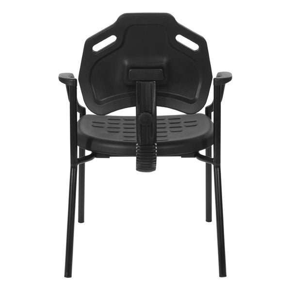 OSP Home Furnishings Guest Chair with Urethane Shell and Esd Certified Frame for Reception or Training Rooms KH81393