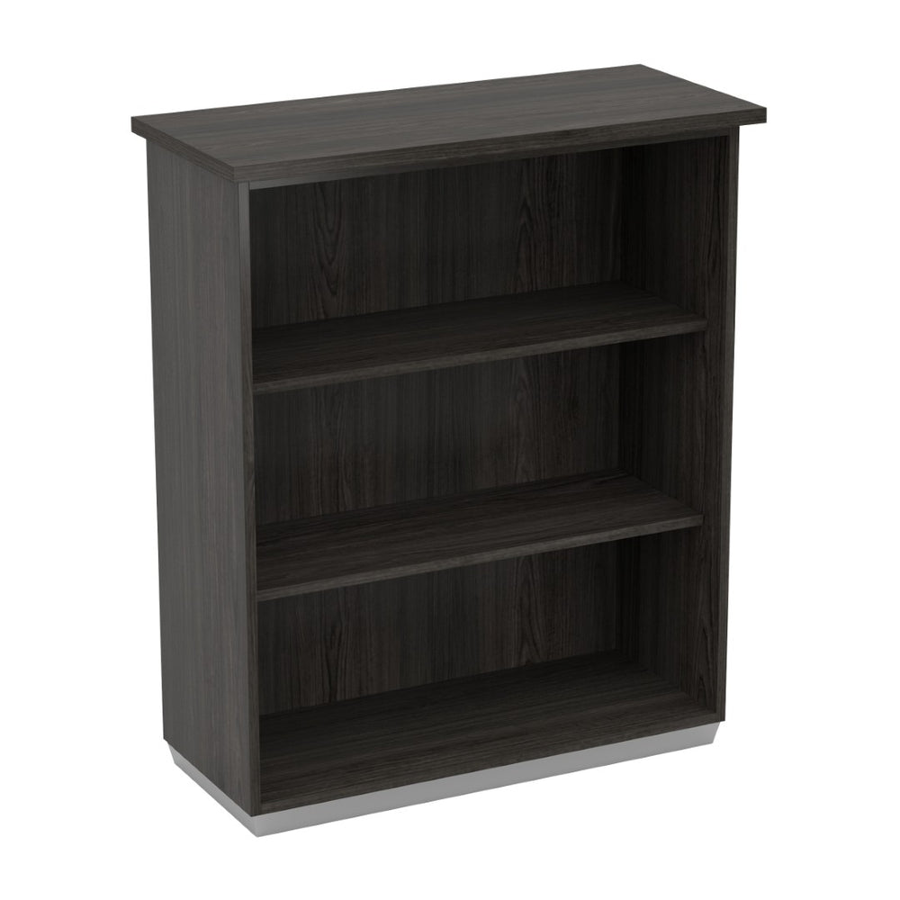 OSP Home Furnishings Tuxedo Open Hutch Engineered Wood Bookcase with Three Adjustable Shelves for Any Room TUX-55-SGW