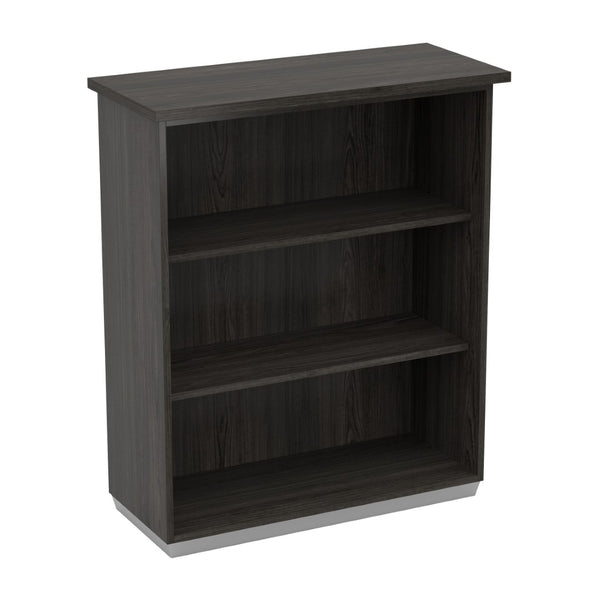 OSP Home Furnishings Tuxedo Open Hutch Engineered Wood Bookcase with Three Adjustable Shelves for Any Room TUX-55-SGW