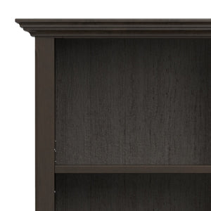 English Elm Amherst 24-Inch Solid Wood Bookcase: Stylish Hickory Brown Storage With Adjustable Shelves & More! B136P238601