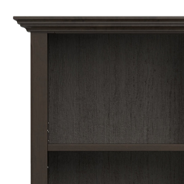 English Elm Amherst 24-Inch Solid Wood Bookcase: Stylish Hickory Brown Storage With Adjustable Shelves & More! B136P238601