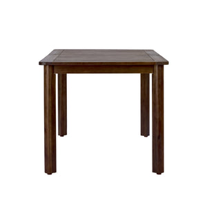 English Elm Rectangular Acacia Wood Outdoor Dining Table Seats 6 with Slatted Top for Patio Dark Brown N768P374498B