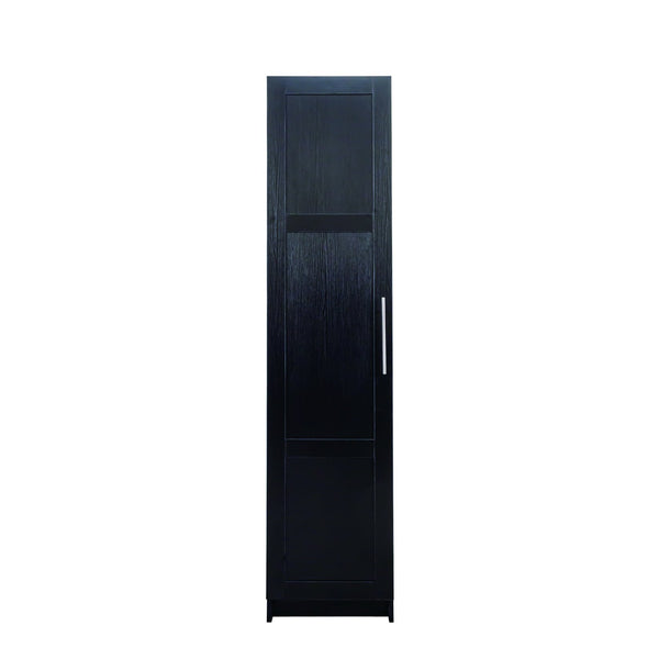 English Elm Stackable Wall Cabinet 70.87" High White – Slim 15.75" D x 15.75" W Modular Storage with Shelves W331P187587