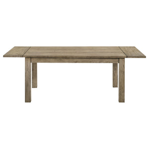 English Elm 87-inch Solid Rubberwood Extendable Farmhouse Dining Table Seats Eight in Warm Oak B016P446376