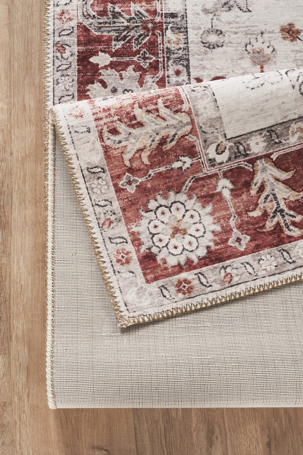 English Elm Oxford Traditional Area Rug Stain Resistant Polyester Pile for Living and Dining Rooms B186P428913