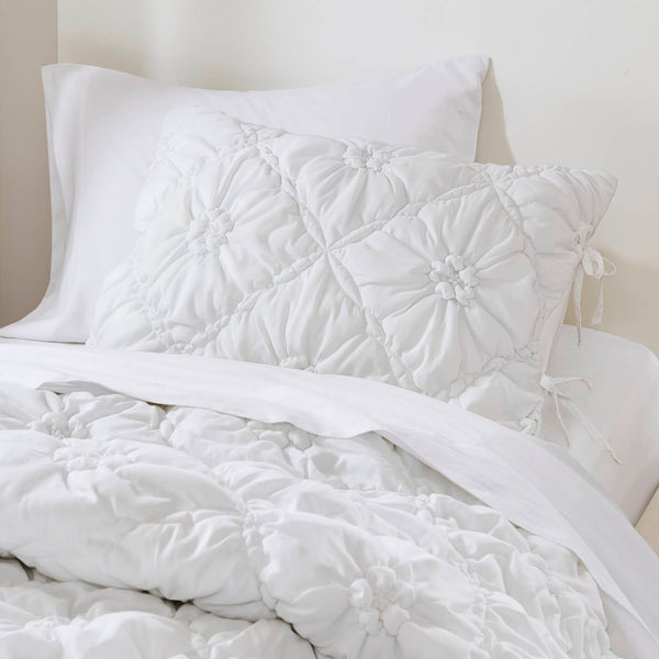 English Elm 2PCS Twin Comforter Set - Plush Microfiber Comforter and Sham, Lightweight Poly Fill for Cozy Bedtime White 16.93 L x 12.99 W x 5.71 H B035P366528