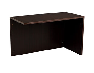 OSP Home Furnishings Napa Modular Return Shell Seating Unit for Lounge and Reception Contemporary Style 48X24  Espresso NAP-45-ESP