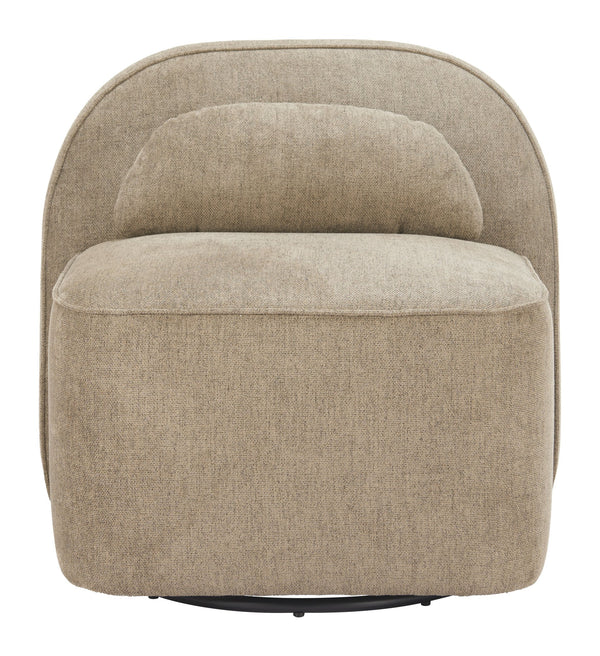 Zuo Modern Kakao Swivel Chair In Olive Brown - Stylish Modern Design With Durable Performance For Hospitality Spaces Brown 100% Polyester,Mdf,Steel 110707-zuo-modern