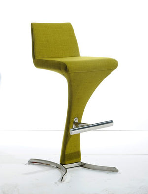 VIG Furniture Modrest Ascella Modern Green Fabric Bar Stool VGOBA99-F-GRN