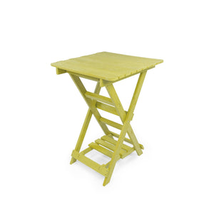 English Elm Summit Ridge Recycled Hdpe Outdoor Folding Bar Table Weather Resistant Eco Patio Yellow B2745P409709