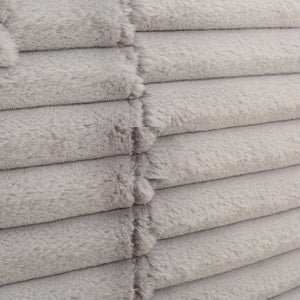 English Elm Oversized 72" Memory Foam Bean Bag Lounger Sofa Chair - Plush Fabric Upholstery, Light Gray Comfort B2741P330090