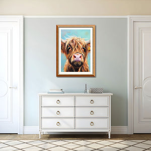 English Elm Set Of 2 Highland Cow Framed Canvas Prints – Rustic Farmhouse Wall Art For Living Rooms & Bedrooms T3976P383235-GIGA