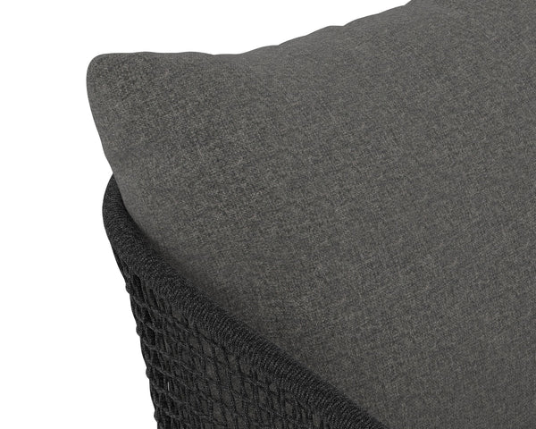 Sunpan Capri Outdoor Dining Armchair - Stylish, Durable Teak & Greymix Weave for Ultimate Comfort & Elegance Natural / Gracebay Grey