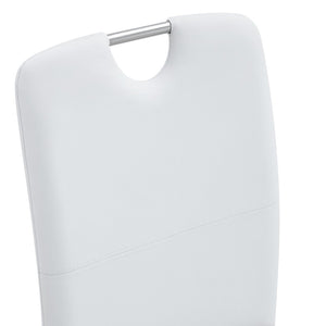 English Elm Set Of 4 White Ergonomic Dining Chairs With Thick Cushion, Built-In Springs For Ultimate Comfort W3226P279079-GIGA