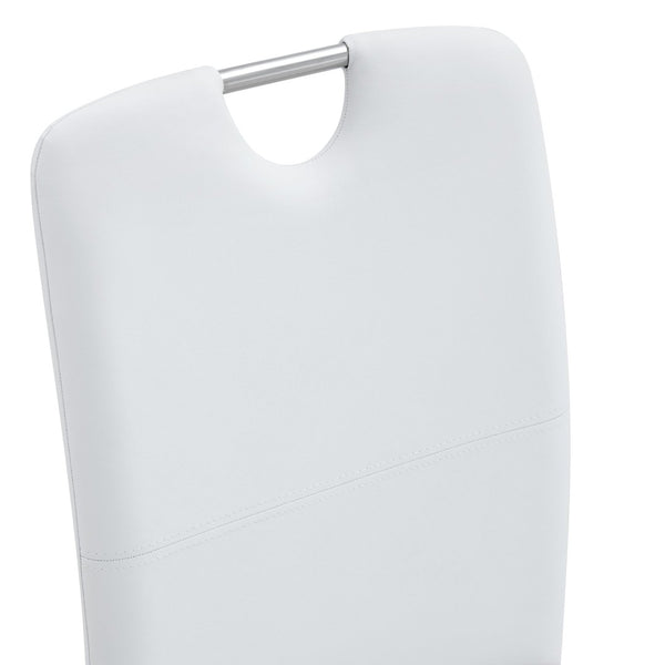 English Elm Set Of 4 White Ergonomic Dining Chairs With Thick Cushion, Built-In Springs For Ultimate Comfort W3226P279079-GIGA