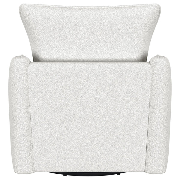 English Elm Nikko Upholstered Swivel Glider Chair in Vanilla — Cozy Farmhouse Comfort, Smooth 360° Motion, Plush Seating B062P353405