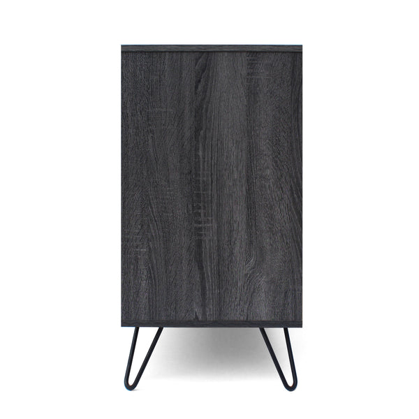 English Elm Christopher Knight Home® - MULTI Function Cabinet with Gray Oak Finish, Spacious 59.25"W Storage, Iron Legs, Modern Design 61168.00