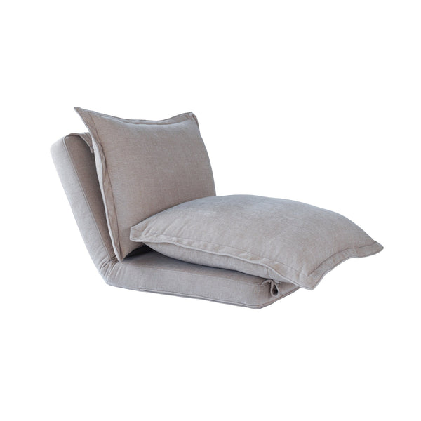 English Elm Convertible Floor Sofa Bed: Stylish, Space-Saving Chair With Adjustable Backrest & Soft Pillows W3422P364822