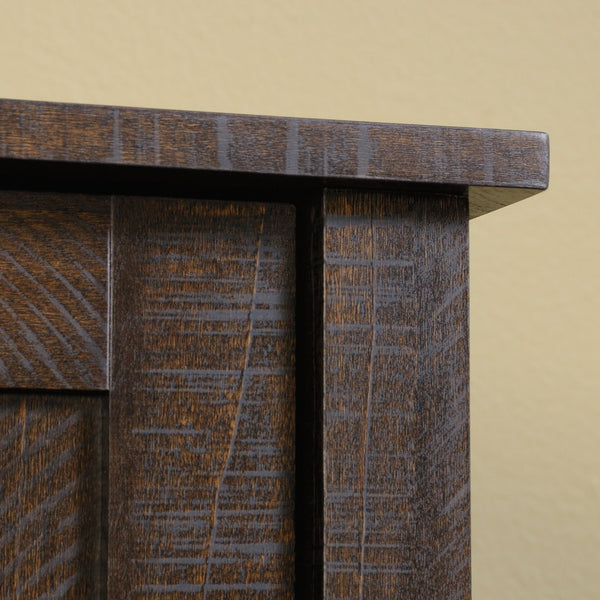 English Elm Storage Cabinet - Compact Walnut Organizer With Adjustable Shelves & Hidden Drawer For Small Spaces B356P367773-GIGA