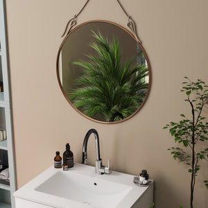 English Elm 24-Inch White Gloss Wall-Mounted Bathroom Vanity With Soft-Close Drawers & Sleek Ceramic Sink W3151S00016