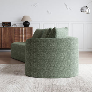 English Elm Modern Oversized Sectional Sofa - 112-Inch Chenille Cloud Couch With 4 Pillows For Ultimate Comfort P1 W834P323321-GIGA