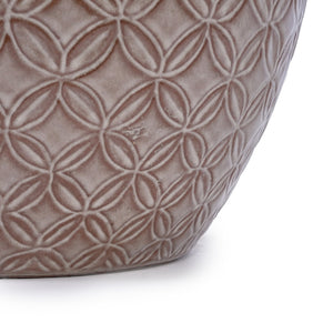 English Elm 3 Pieces Ceramic Flowerpot Set - Antique Yellow Planters For Indoor & Outdoor Garden Styling Decor W3273P321486